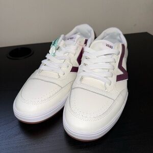 Vans lowland Cream and Purple Casual Sneakers